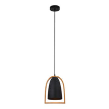 Load image into Gallery viewer, Swung Ellipse Pendant - Matt Black - Boho Bliss