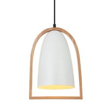 Load image into Gallery viewer, Swung Ellipse Pendant - Matt White - Boho Bliss