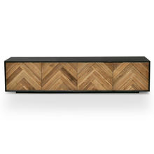 Load image into Gallery viewer, Tactile Parquet Entertainment Unit 2.1m - Natural - Boho Bliss