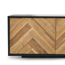 Load image into Gallery viewer, Tactile Parquet Entertainment Unit 2.1m - Natural - Boho Bliss