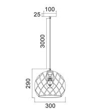 Load image into Gallery viewer, Taile Large Pendant Light - Matt Black - Boho Bliss