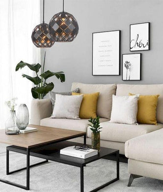 Taile Small Pendant Light - Matt Black - Boho Bliss
