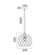 Load image into Gallery viewer, Taile Small Pendant Light - Matt Black - Boho Bliss