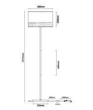 Load image into Gallery viewer, Tamboro Floor Lamp - Black - Boho Bliss