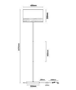 Tamboro Floor Lamp - White - Boho Bliss