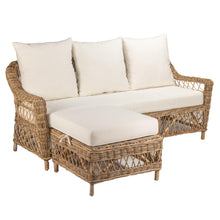 Load image into Gallery viewer, Tia 3 Seat Sofa With Chaise - Kubu Grey - Boho Bliss