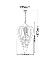 Load image into Gallery viewer, Tuscan Large Pendant Light - Cherry Wood - Boho Bliss
