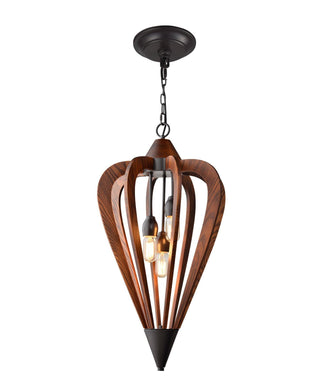 Tuscan Medium Pendant Light - Cherry Wood - Boho Bliss