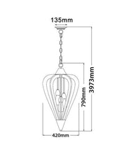 Load image into Gallery viewer, Tuscan Medium Pendant Light - Cherry Wood - Boho Bliss