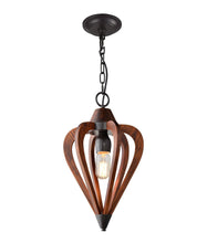 Load image into Gallery viewer, Tuscan Small Pendant Light - Cherry Wood - Boho Bliss